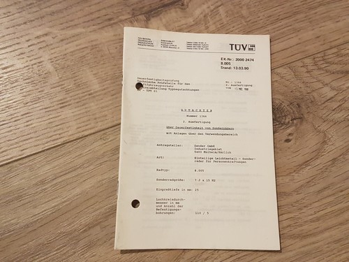 Abe tüv gutachten zender - abe,
